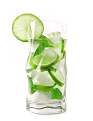 Mojito drink, isolated on white background