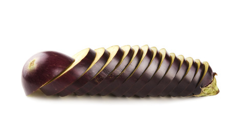 sliced aubergine