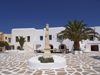 Fototapeta premium Sikinos Main Square, Cyclades, Greece