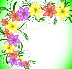 Abstract floral background