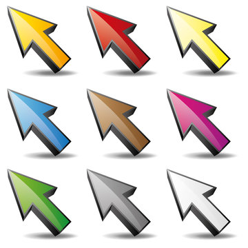 Computer Maus Computermaus Mauszeiger Cursor Set 2