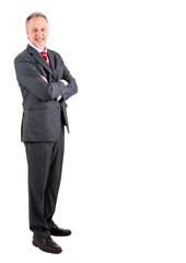 Full length portrait of an elder businessman