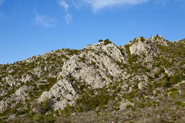 Site of glue bass,  verdon, France