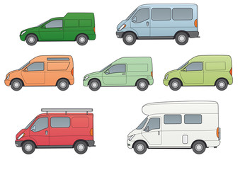 Autos- Kleintransporter, Transporter, Wohnmobil