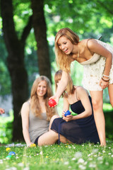 Boccia spielen