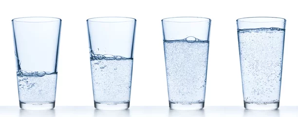 Küchenrückwand glas motiv glass with water © kubais