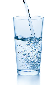 Naklejki water splash in glass