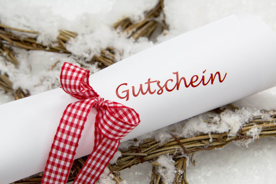 Winterlicher Gutschein