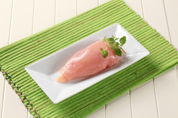 Raw chicken breast