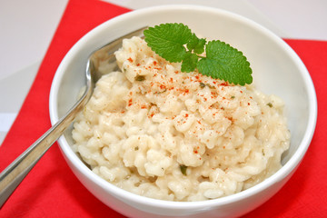 Risotto im Schälchen
