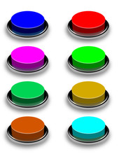 Set 3d buttons various colors