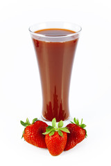 strawberry juice and strawberry