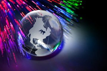 Globe and Fiber Optic
