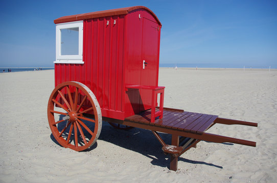 Badewagen auf Borkum