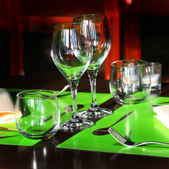 Verres et couverts