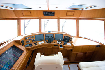 Interior of yacht