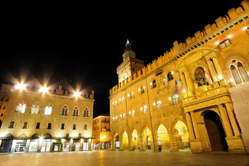Palazzo dei Notai e Palazzo d'Accursio, Bologna; Italia