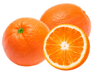 orange isolated on white background