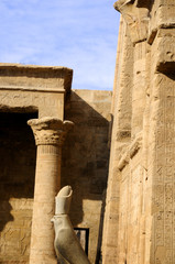 Temple at Edfu in Egypt which is dedicated to the God Horus