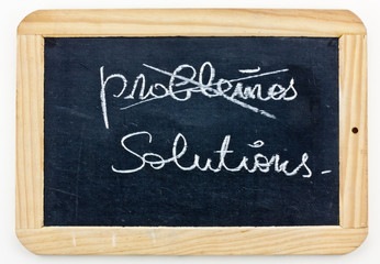 Obraz premium ardoise : solutions / problèmes