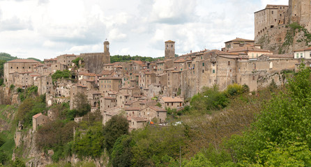 panoramica di Scansano in provincia di Grosseto in Toscana
