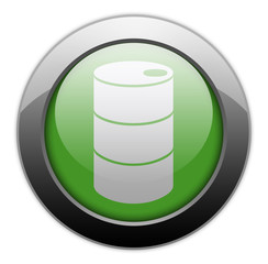 Green Metallic Orb Button 