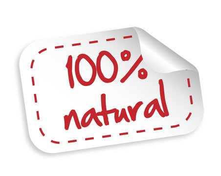 100 % natural Sticker