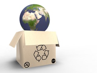 Recycled planet earth