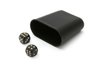 Dice with dice cup