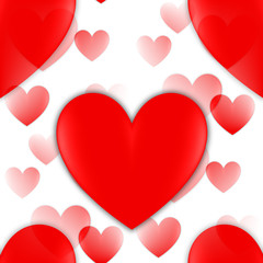 Fototapeta na wymiar abstract background - red hearts