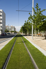Fototapeta na wymiar Linii tramwajowych