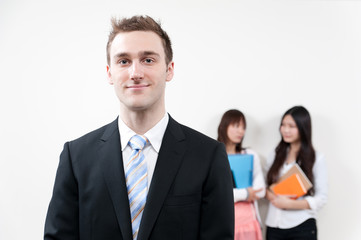 a young teacher and student