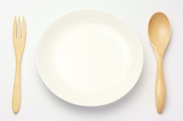 木のフォーク木のスプーン食器