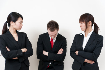 a young businessperson talking