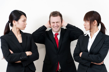 a young businessperson talking