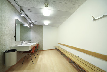 interno camerino per attori