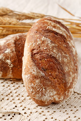fresh bread on the table