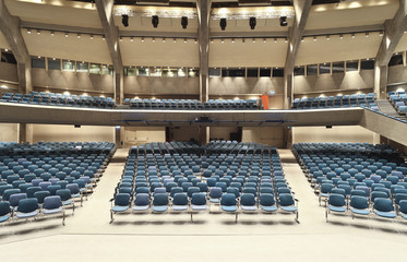 interior of a Congress Palace,  auditorium in Lugano
