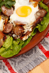 sausage and eggs for breakfast