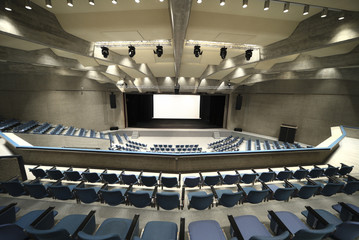 interior of a Congress Palace,  auditorium in Lugano