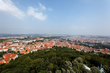 Fototapeta na wymiar Prag, Übersicht von der Sternwarte aus