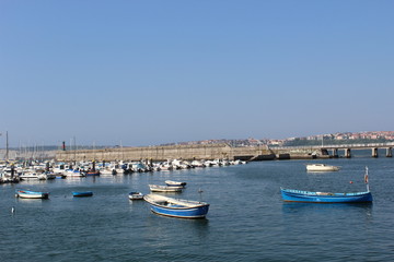 Fototapeta na wymiar Santurce's Harbor, in Spain