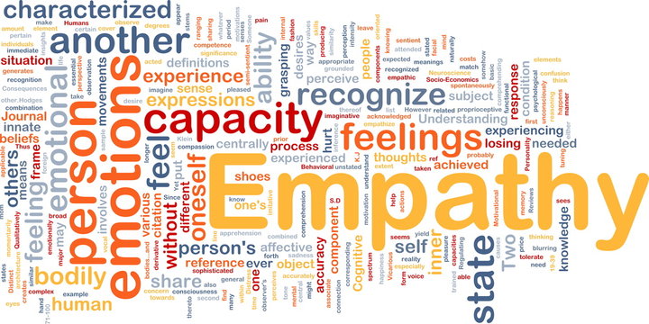 Empathy background concept