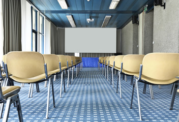 interior of a Congress Palace, conference hall