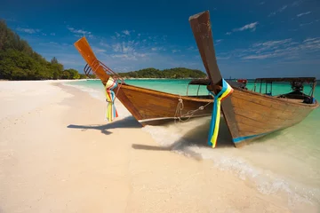Foto op Plexiglas Traditional Longtail Boats Koh Lipe © Pius Lee
