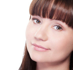 Obraz premium A beauty girl on the white background