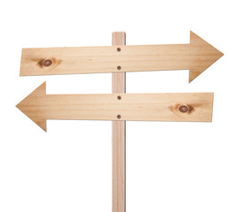 Arrow signs isolated, with clipping path.