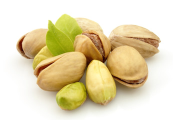 Dried pistachios on