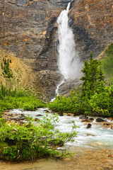 Takakkaw Falls waterfall in Yoho National Park, Canada