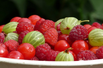 Berry delicious platter, close-up